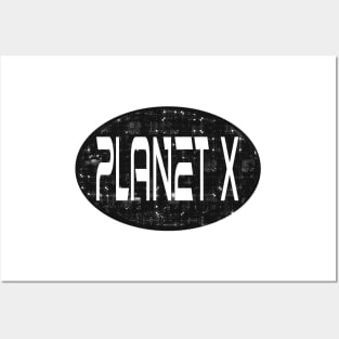 Planet X Space Logo Science Sci fi Posters and Art